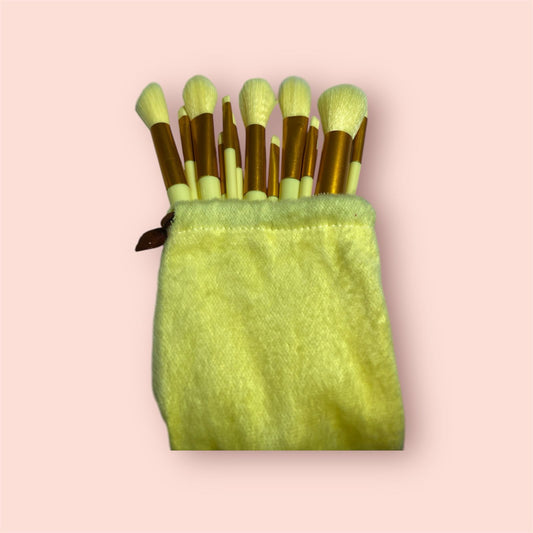 Kit de Pincéis de Maquiagem – 10 Peças com Estojo