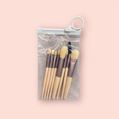 Kit de Pincéis de Maquiagem – 8 Peças com Estojo