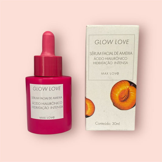 Sérum Facial Glow Love da Max Love - Ameixa com Ácido Hialurônico (30ml)