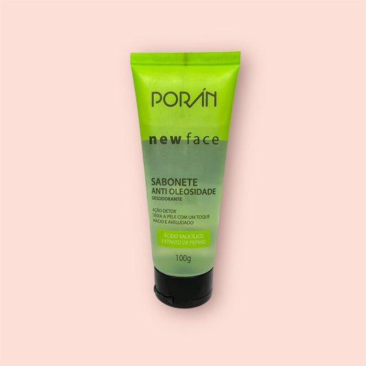 Sabonete Líquido Anti Oleosidade Desodorante Porán - New Face (100g)